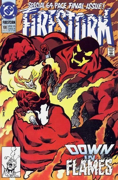 Firestorm, the Nuclear Man, Vol. 2 (1982-1990) Blaze Of Glory |  Issue#100A | Year:1990 | Series: Firestorm | Pub: DC Comics | Direct Edition
