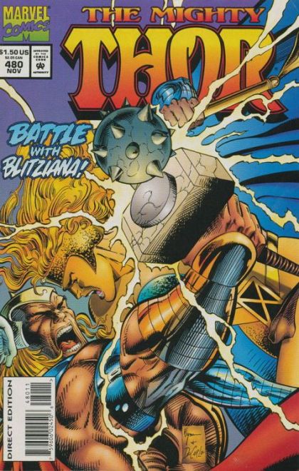 Thor, Vol. 1 Blitzkrieg in the Balkans |  Issue#480A | Year:1994 | Series: Thor | Pub: Marvel Comics | Direct Edition