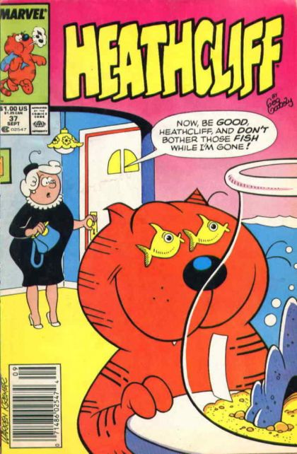 Heathcliff  |  Issue#37B | Year:1989 | Series: Heathcliff | Pub: Marvel Comics | Newsstand Edition