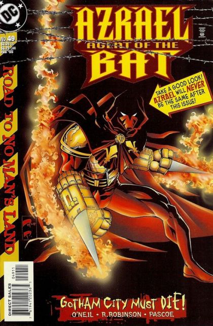 Azrael, Vol. 1 Road To No Man's Land - Gotham City Must Die! |  Issue#49 | Year:1998 | Series:  | Pub: DC Comics | Roger Robertson Regular Cover