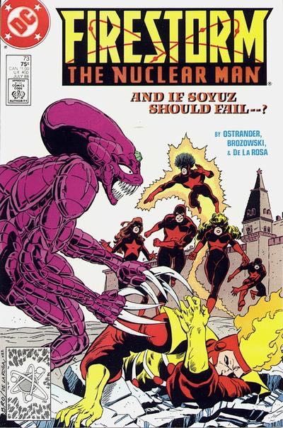 Firestorm, the Nuclear Man, Vol. 2 (1982-1990) Blood Red Square |  Issue#73A | Year:1988 | Series: Firestorm | Pub: DC Comics |