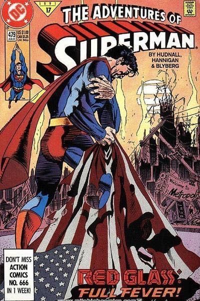 The Adventures of Superman Red Glass - Red Glass, Falling Apart |  Issue#479A | Year:1991 | Series: Superman | Pub: DC Comics | Direct Edition