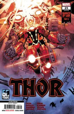 Thor, Vol. 6 Part Two / If This Be Mercy! / Thor's Wedding |  Issue#25N | Year:2022 | Series:  | Pub: Marvel Comics | 2nd Printing Variant Cover