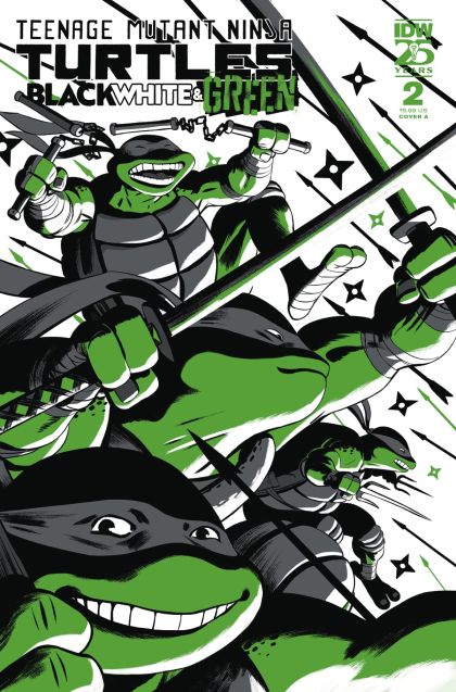 Teenage Mutant Ninja Turtles: Black, White & Green  |  Issue#2A | Year:2024 | Series: Teenage Mutant Ninja Turtles | Pub: IDW Publishing | Javier Rodriguez Regular