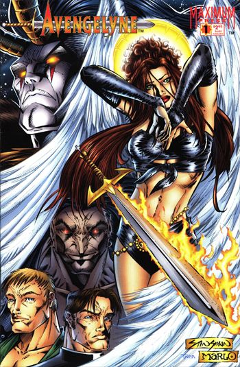 Avengelyne, Vol. 2  |  Issue#1D | Year:1996 | Series: Avengelyne | Pub: Maximum Press | John Stinsman Cover