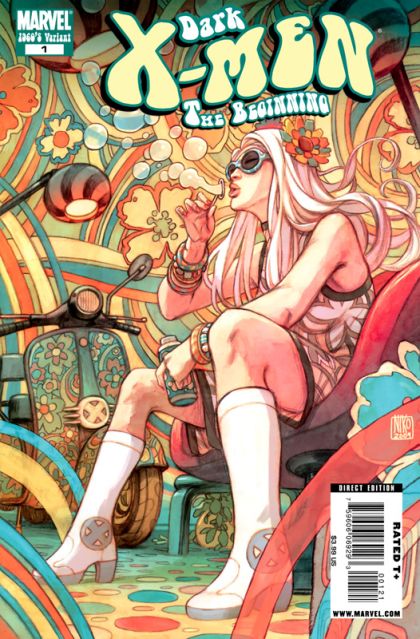 Dark X-Men: The Beginning Utopia - Namor / Norman / Mimic / Dark Beast |  Issue#1B | Year:2009 | Series:  | Pub: Marvel Comics | Niko Henrichon 60s Decade Variant Cover