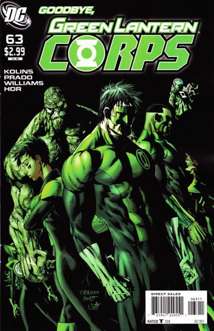 Green Lantern Corps, Vol. 1 Now and Forever! |  Issue#63A | Year:2011 | Series: Green Lantern | Pub: DC Comics | Tyler Kirkham Regular