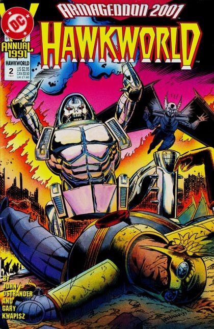 Hawkworld, Vol. 2 Annual Armageddon 2001 - Racing Against Time |  Issue#2A | Year:1991 | Series: Hawkworld | Pub: DC Comics |