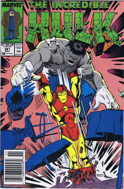 The Incredible Hulk, Vol. 1 Iron Tears |  Issue#361B | Year:1989 | Series: Hulk | Pub: Marvel Comics | Newsstand Edition