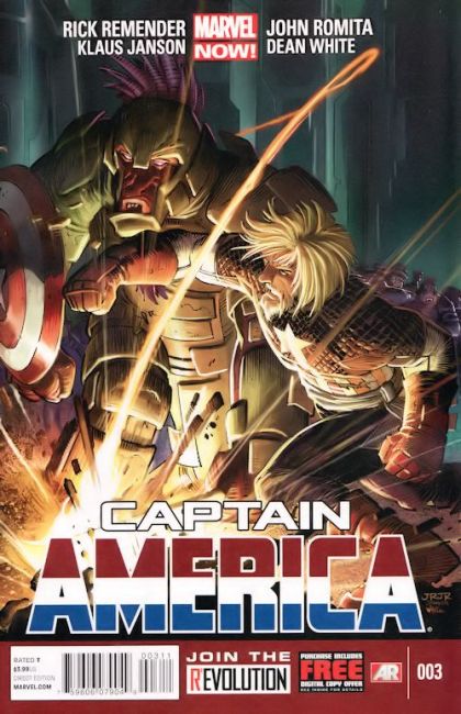 Captain America, Vol. 7 Castaway in Dimension Z, Chapter Three |  Issue#3A | Year:2013 | Series: Captain America | Pub: Marvel Comics | John Romita Jr. Regular