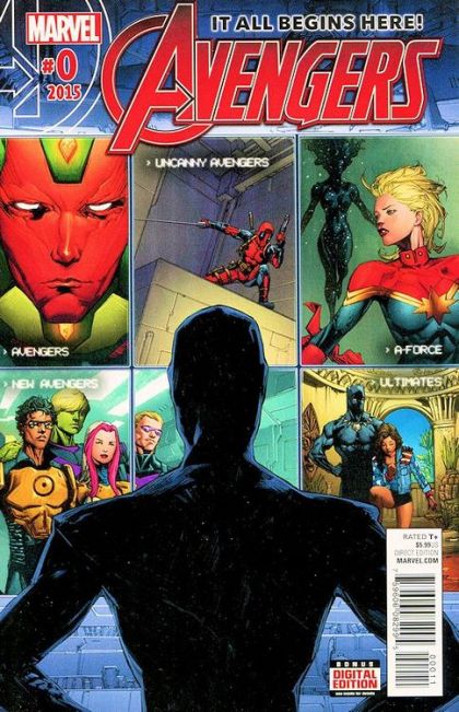 Avengers, Vol. 6 Supremacy / Eidetic / The Night That Hell Froze Over / Everything Is New / In The Beginning / The Opposite Of Kicking |  Issue#0A | Year:2015 | Series:  | Pub: Marvel Comics | Kenneth Rocafort Regular