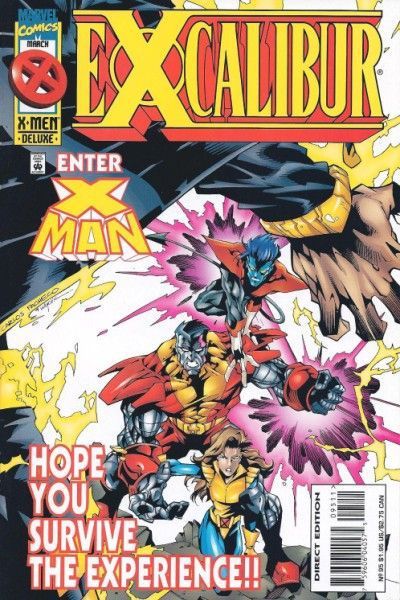 Excalibur, Vol. 1 Amplified Heart |  Issue#95A | Year:1996 | Series: Excalibur | Pub: Marvel Comics | Deluxe Direct Edition