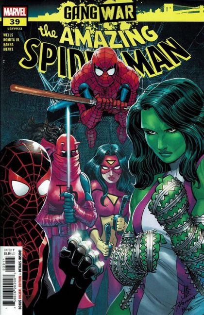 The Amazing Spider-Man, Vol. 6 Gang War  |  Issue#39A | Year:2023 | Series: Spider-Man | Pub: Marvel Comics | John Romita Jr. Regular
