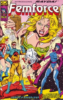 Femforce Assault of the 60 foot woman |  Issue#63 | Year:1993 | Series: FemForce | Pub: AC Comics |