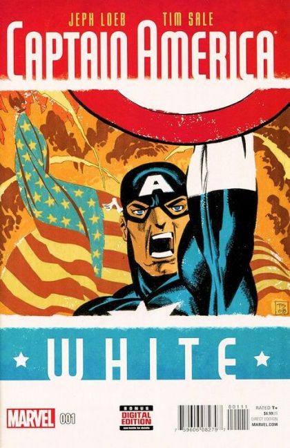 Captain America: White, Vol. 2  |  Issue#1A | Year:2015 | Series:  | Pub: Marvel Comics | Tim Sale Regular Cover