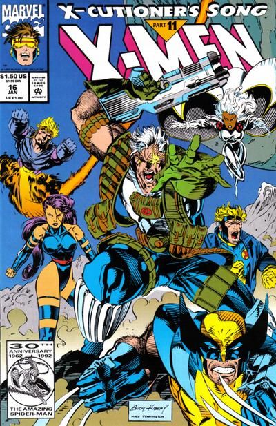 X-Men, Vol. 1 X-Cutioner's Song - Part 11: Conflicting Cathexes |  Issue#16A | Year:1992 | Series: X-Men | Pub: Marvel Comics |