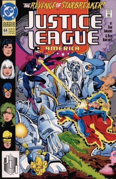 Justice League / International / America The Revenge Of Starbreaker |  Issue#64A | Year:1992 | Series: Justice League | Pub: DC Comics | Direct Edition
