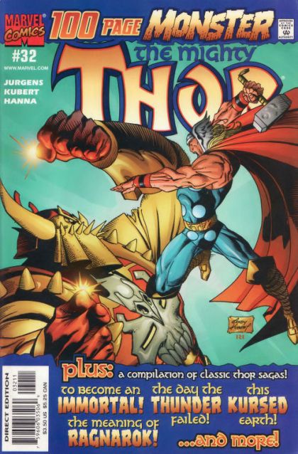 Thor, Vol. 2 Forever Kursed; "To Become An Immortal!"; The Day the Thunder Failed!; The Kursed Earth...!; The Meaning of... "Ragnarok!" [Volla's Prophecy]; "Aftermath!" |  Issue
