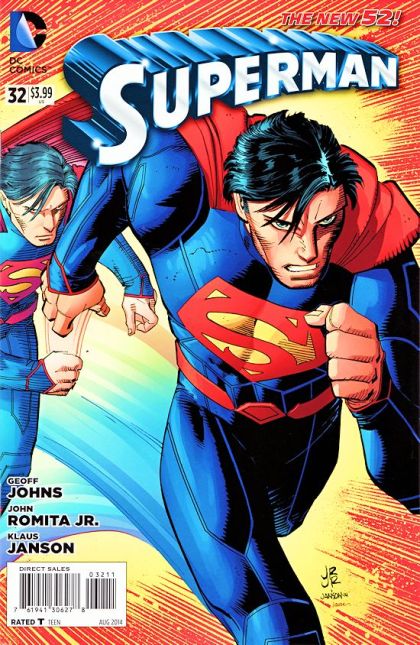 Superman, Vol. 3 The Men of Tomorrow, Chapter One: Ulysses |  Issue#32A | Year:2014 | Series: Superman | Pub: DC Comics | John Romita Jr. Regular Cover
