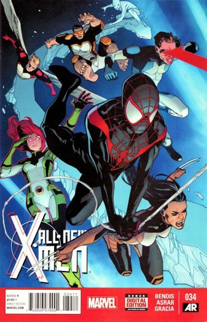 All-New X-Men, Vol. 1  |  Issue#34A | Year:2014 | Series: X-Men | Pub: Marvel Comics | Regular Mahmud Asrar Cover
