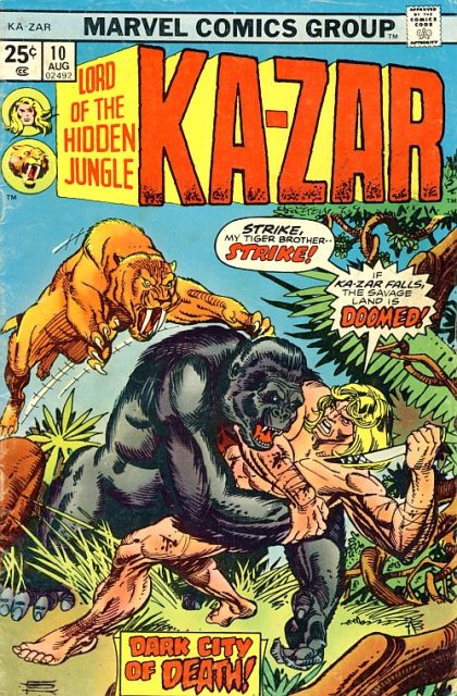 Ka-Zar, Vol. 2 Beyond the Vale of Savage Time |  Issue#10 | Year:1975 | Series: Ka-Zar | Pub: Marvel Comics |