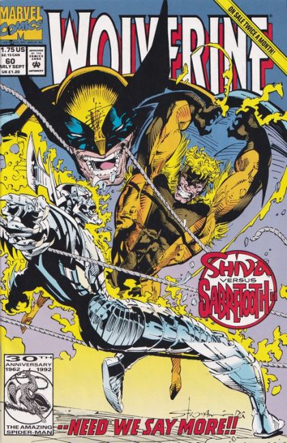 Wolverine, Vol. 2 Counting Coup |  Issue#60A | Year:1992 | Series: Wolverine | Pub: Marvel Comics | Direct Edition