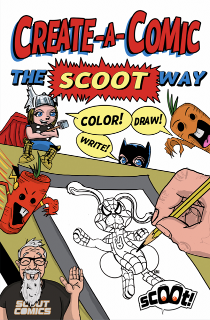 Create-A-Comic  |  Issue#1C | Year:2021 | Series:  | Pub: Scout Comics | ComicTom101/Mill Geek Comics September 2022 Mystery Mail Call Exclusive How to Draw the Marvel Way Homage Variant