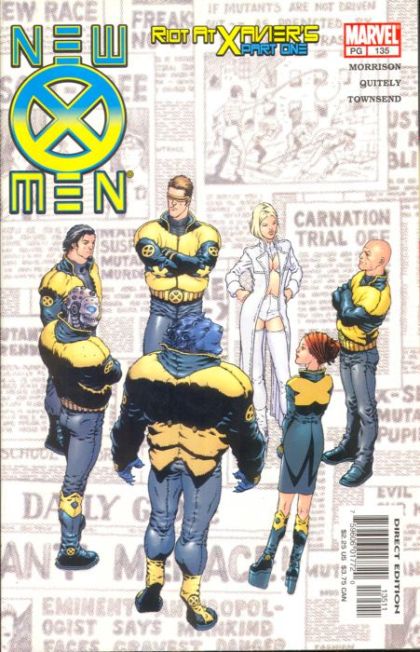 X-Men, Vol. 1 Riot At Xavier's, Part One: Teaching Children About Fractals |  Issue#135A | Year:2002 | Series: X-Men | Pub: Marvel Comics | Frank Quitely Regular