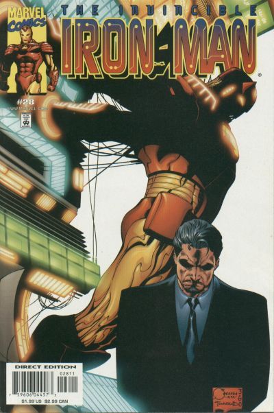 Iron Man, Vol. 3 The Mask In The Iron Man, Part 3: My Own Worst Enemy |  Issue#28A | Year:2000 | Series: Iron Man | Pub: Marvel Comics | Direct Edition