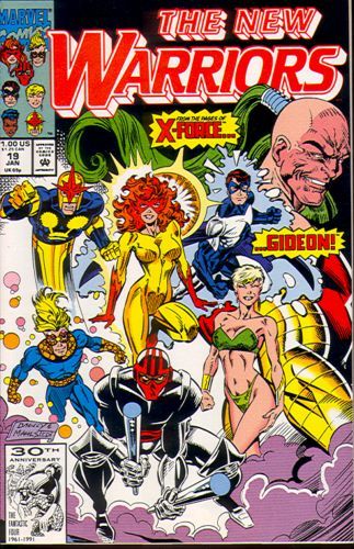 The New Warriors, Vol. 1 Sympathy For The Devil |  Issue#19A | Year:1991 | Series: New Warriors | Pub: Marvel Comics | Direct Edition