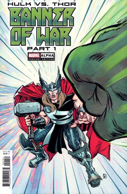 Hulk vs. Thor: Banner of War Alpha Part 1 |  Issue#1E | Year:2022 | Series:  | Pub: Marvel Comics | Trevor Von Eeden Hulk Smash Cover