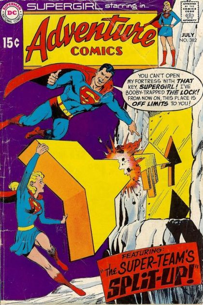 Adventure Comics, Vol. 1 The Super-Team's Split-Up! |  Issue#382 | Year:1969 | Series:  | Pub: DC Comics |