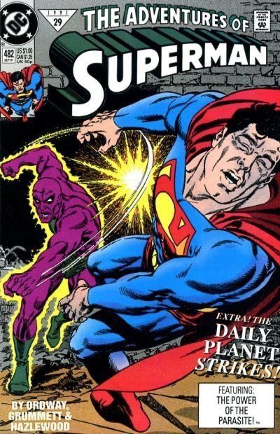 The Adventures of Superman The Planet Strikes |  Issue#482A | Year:1991 | Series: Superman | Pub: DC Comics | Direct Edition