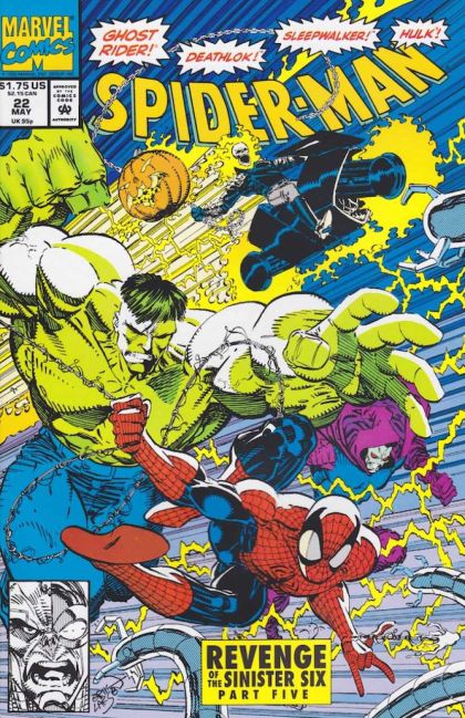 Spider-Man, Vol. 1 Revenge of the Sinister Six, Part Five: The Sixth Member |  Issue#22A | Year:1992 | Series: Spider-Man | Pub: Marvel Comics | Direct Edition