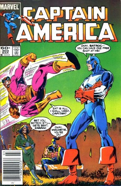 Captain America, Vol. 1 Double Dare! |  Issue#303B | Year:1985 | Series: Captain America | Pub: Marvel Comics | Newsstand Edition