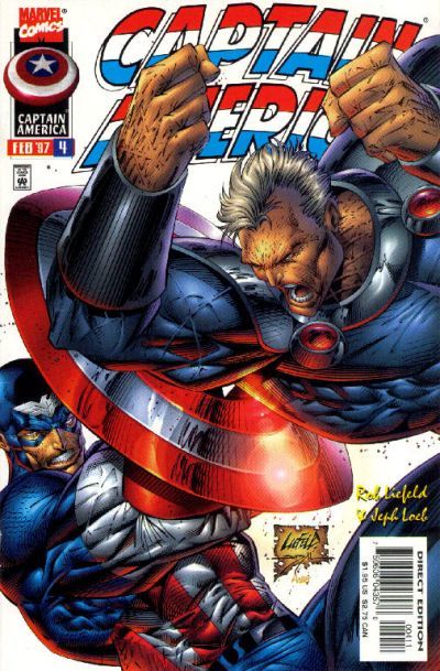 Captain America, Vol. 2 Fire |  Issue#4A | Year:1997 | Series: Captain America | Pub: Marvel Comics | Direct Edition