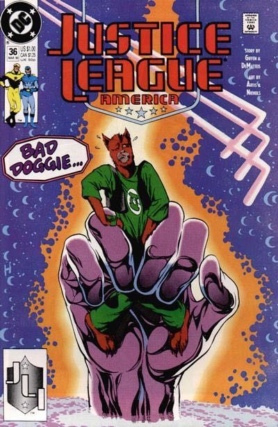 Justice League / International / America Gnort By Gnortwest |  Issue#36A | Year:1990 | Series: Justice League | Pub: DC Comics | Direct Edition