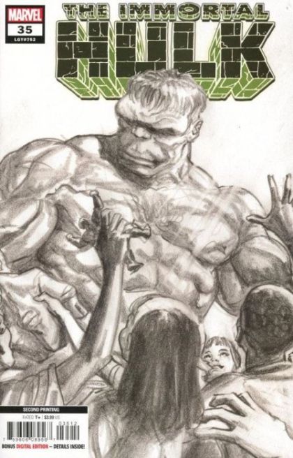The Immortal Hulk A Certain Amount of Light |  Issue#35C | Year:2020 | Series:  | Pub: Marvel Comics | 2nd Printing Alex Ross Variant Cover
