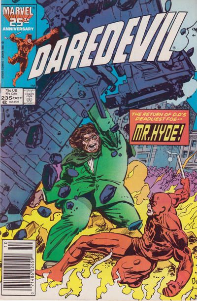 Daredevil, Vol. 1 A Safe Place |  Issue#235B | Year:1986 | Series: Daredevil | Pub: Marvel Comics | Newsstand Edition