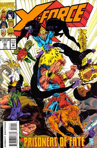 X-Force, Vol. 1 Prisoners of Fate |  Issue#24A | Year:1993 | Series: X-Force | Pub: Marvel Comics