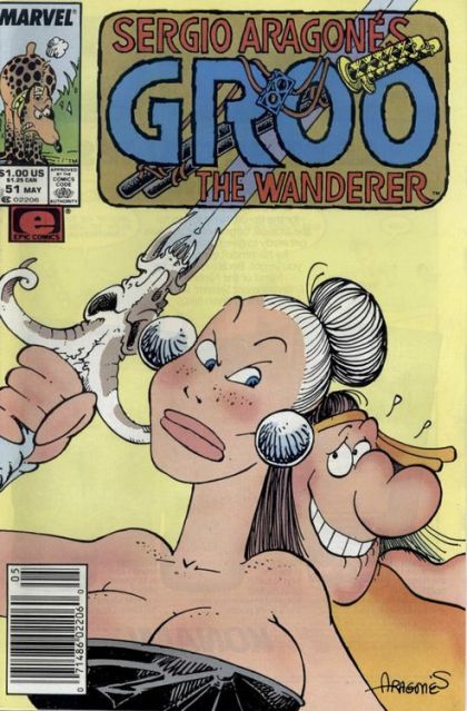 Groo the Wanderer, Vol. 2 The Valley of Mas and Menos |  Issue#51B | Year:1989 | Series: Groo | Pub: Marvel Comics | Newsstand Edition