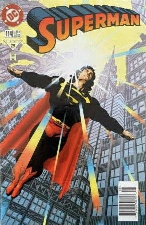 Superman, Vol. 2 Identity Crisis - Part 4: Worldwide Web |  Issue#114B | Year:1996 | Series: Superman | Pub: DC Comics | Newsstand Edition