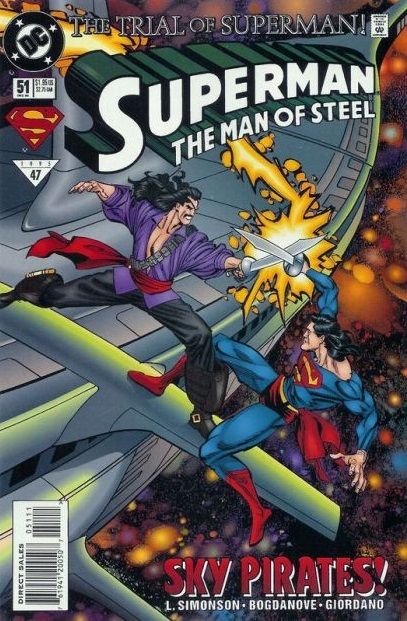 Superman: The Man of Steel Wanted |  Issue#51A | Year:1995 | Series: Superman | Pub: DC Comics | Direct Edition