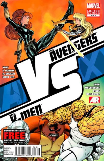 AvX vs. AvX - The Thing vs. Colossus / Black Widow vs. Magik |  Issue#3A | Year:2012 | Series: Avengers | Pub: Marvel Comics | Regular Ed McGuinness Cover