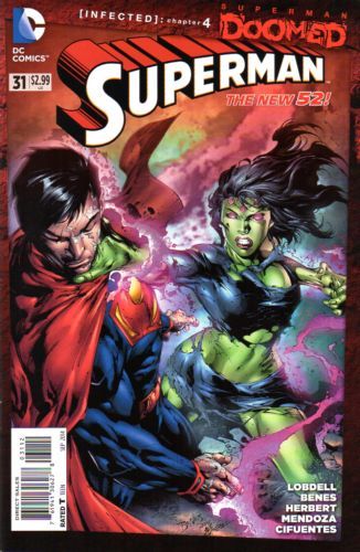 Superman, Vol. 3 [Infected], Chapter 4: Lockdown |  Issue#31C | Year:2014 | Series: Superman | Pub: DC Comics | 2nd Printing Variant Cover