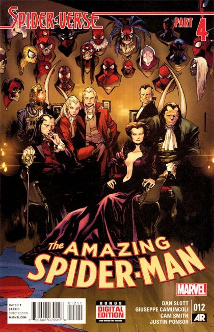 The Amazing Spider-Man, Vol. 3 Spider-Verse - Spider-Verse, Part Four: Anywhere But Here |  Issue#12A | Year:2015 | Series: Spider-Man | Pub: Marvel Comics | Regular Olivier Coipel Cover