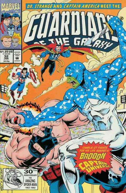 Guardians of the Galaxy, Vol. 1 We Who Are About To Die Salute You |  Issue#32A | Year:1992 | Series: Guardians of the Galaxy | Pub: Marvel Comics | Direct Edition
