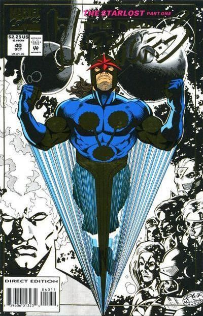 The New Warriors, Vol. 1 The Starlost, Part One: Power Tools |  Issue#40A | Year:1993 | Series: New Warriors | Pub: Marvel Comics | Direct Edition - Foil Cover