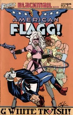 American Flagg!, Vol. 1 Bullets And Ballots: Conclusion / Machineries of Joy |  Issue#22 | Year:1985 | Series:  | Pub: First Comics |