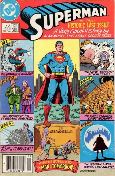 Superman, Vol. 1 Whatever Happened to the Man of Tomorrow?, Part 1 |  Issue#423B | Year:1986 | Series: Superman | Pub: DC Comics | Newsstand Edition